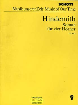 Illustration hindemith sonate pour quatre cors