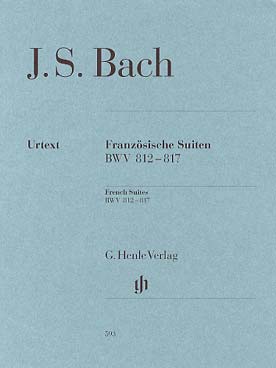 Illustration de Suites françaises BWV 812-817 (nouvelle édition 2017 avec doigtés pensés pour le piano moderne)