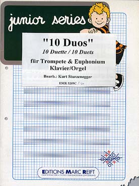 Illustration de 10 DUOS pour trompette, euphonium et piano