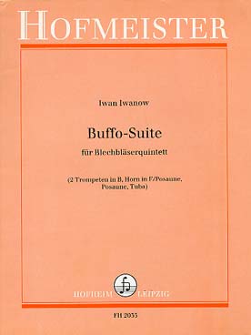 Illustration de Buffo-suite pour 2 trompettes, cor (ou trombone), trombone et tuba