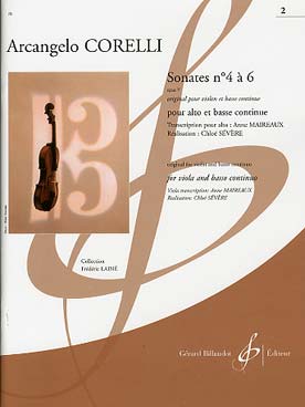Illustration de Sonates N° 4 à 6 op. 5 pour violon et piano, tr. pour alto