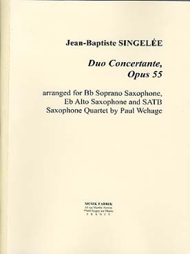 Illustration de Duo concertante op. 55 pour quintette de saxophones