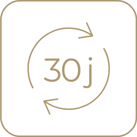 Retour / échange<br>30 jours*