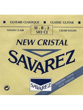 Illustration de CORDES SAVAREZ HT new cristal bleue (tension forte) - 2e (si)