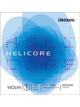 Illustration de D'addario Helicore - 1re (mi) acier