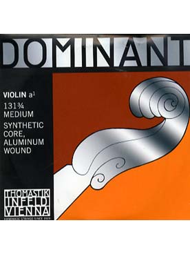 Illustration de Thomastik Dominant - calibre medium - 2e (la) violon 3/4 - Nylon filé alu