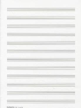 Illustration papier musique in 4 raisin 12 portees