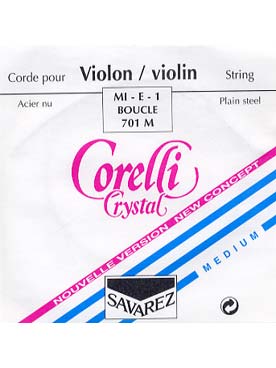 Illustration de Corelli Crystal - calibre medium - 1re (mi) - acier raide (à boucle)