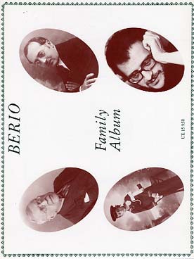 Illustration de Album : Pièces pour piano 2 mains, piano 4 mains, chant et piano de Adolfo, Ernesto et Luciano BERIO