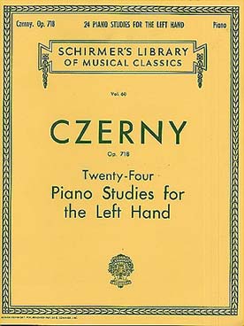 Illustration czerny op. 718 24 etudes main gauche