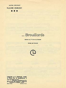 Illustration de Préludes, 2e Livre (éd. Durand) - N° 1 : Brouillards