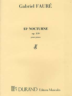 Illustration faure nocturne n° 13 op. 119 en si min