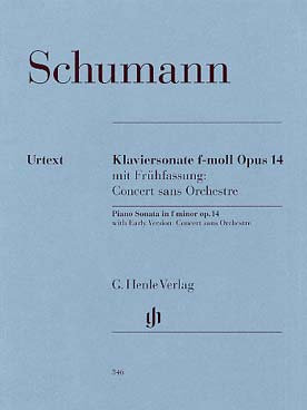 Illustration schumann sonate op.  14 en fa min