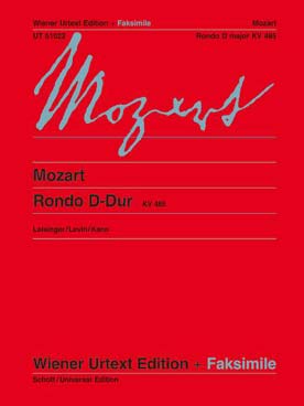 Illustration mozart rondo k 485 en re maj