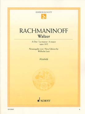 Illustration rachmaninov valse op. 10/2 en la maj
