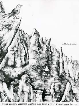 Illustration de Catalogue d'oiseaux - 6e Livre : Le Merle de roche