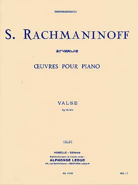 Illustration rachmaninov valse, op. 10 n° 2