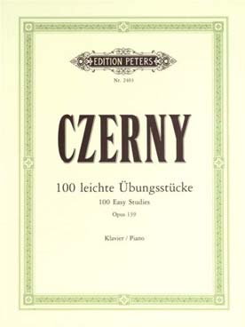 Illustration czerny op. 139 100 exercices commencants