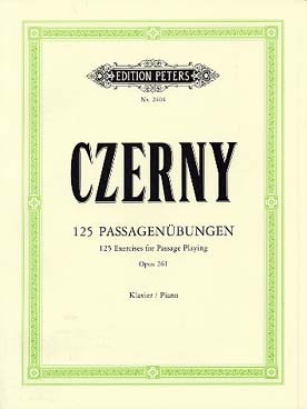 Illustration czerny op. 261 125 etudes elementaires