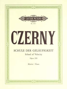 Illustration czerny op. 299 ecole velocite, recueil