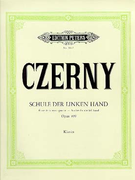 Illustration czerny op. 399 ecole de la main gauche