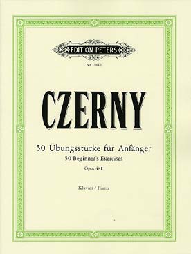 Illustration czerny op. 481 50 exercices debutants