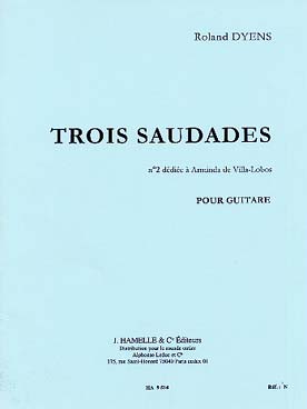 Illustration de Saudade N° 2, dédiée à A. Villa-Lobos