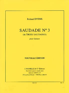 Illustration de Saudade N° 3, dédiée à F. Kleynjans