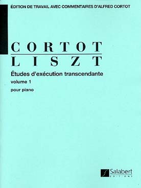 Illustration de 12 Études d'exécution transcendante  - éd. Salabert, rév. Cortot Vol. 1 (1-4)