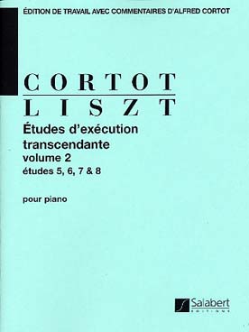 Illustration de 12 Études d'exécution transcendante  - éd. Salabert, rév. Cortot Vol. 2 (5-8)