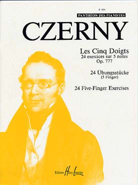 Illustration czerny op. 777 les 5 doigts