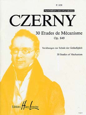 Illustration czerny op. 849 etudes de mecanisme