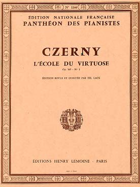 Illustration czerny op. 365 ecole du virtuose  vol. 1