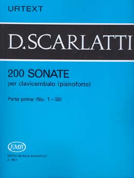 Illustration scarlatti sonates (200) vol. 1 (urtext)