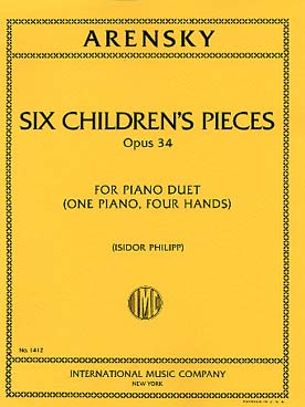 Illustration arensky children's pieces op. 34 (6)
