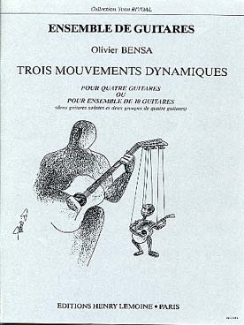 Illustration de 3 Mouvements dynamiques pour 4 guitares ou ensemble de 10 guitares