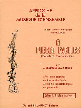 Illustration desloges/arnold 6 pieces faciles vol. a