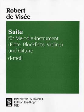 Illustration de Suite en ré m pour un instrument mélodique et guitare