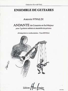 Illustration de Andante du Concerto en sol M (tr. Rivoal pour 2 guitares solistes et ensemble de guitares)