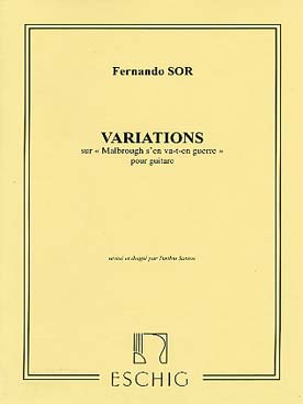 Illustration de Variations op. 28 sur "Malbrough s'en va-t'en guerre"