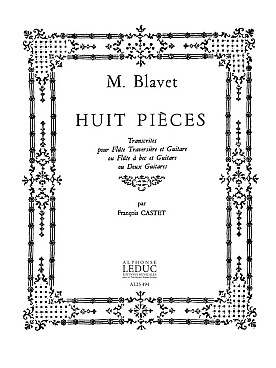 Illustration de 8 Pièces pour flûte à bec et guitare ou 2 guitares (Castet)