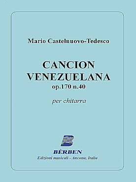 Illustration de Cancion venezuelana op. 170 N° 40