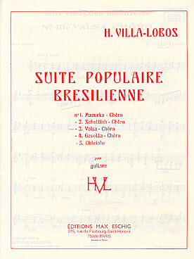 Illustration de Suite populaire brésilienne - N° 3 : Valsa - Chôro