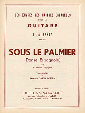 Illustration albeniz sous le palmier op. 232