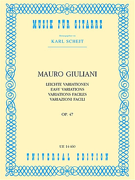 Illustration giuliani variations op.  47 faciles