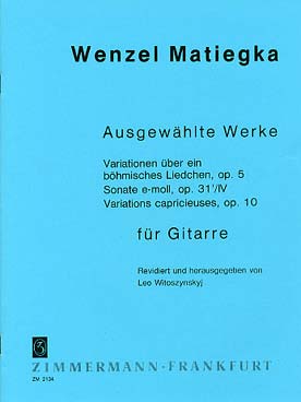 Illustration matiegka variations op. 5, sonate op. 31