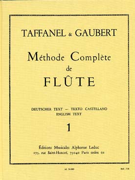 Illustration taffanel/gaubert  methode vol. 1