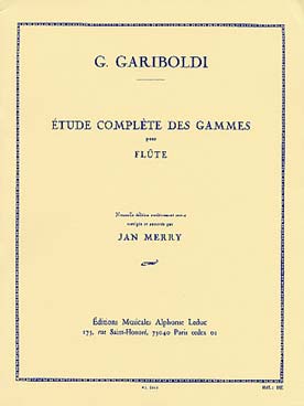 Illustration gariboldi op. 127 etude complete gammes