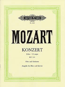 Illustration de Concerto N° 2 K 314 en ré M - éd. Peters (cadences de Donjon)