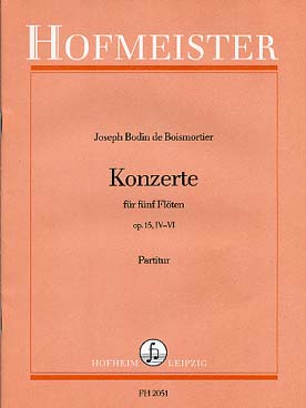 Illustration de Concertos op. 15 pour 5 flûtes - N° 4 à 6 : conducteur